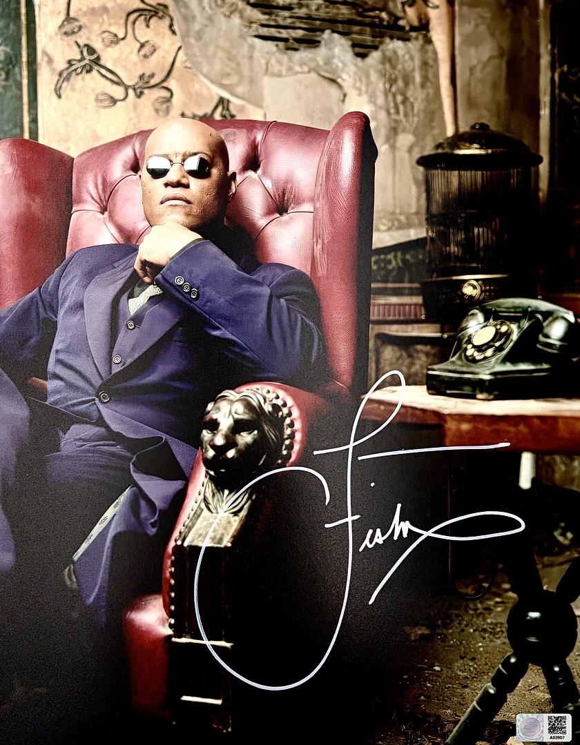 Laurence Fishburne Signed 11x14 Photo (Matrix) - Signet COA